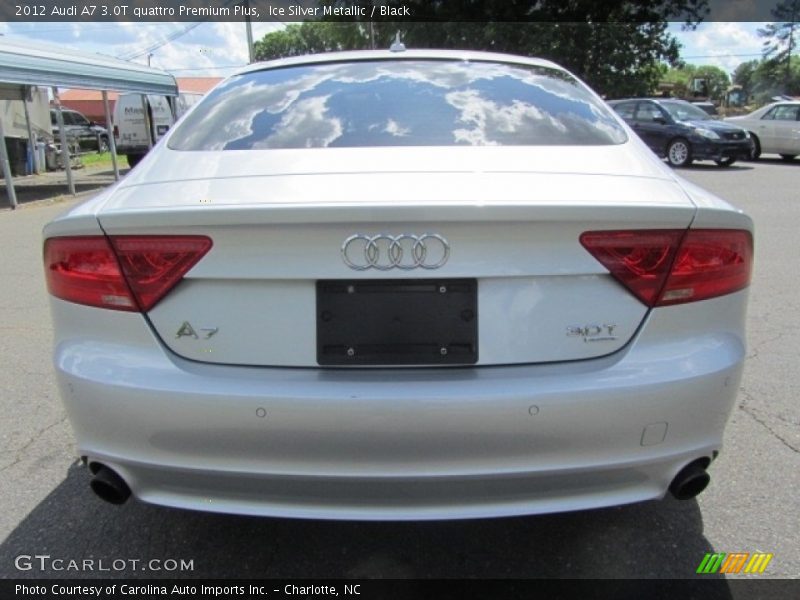 Ice Silver Metallic / Black 2012 Audi A7 3.0T quattro Premium Plus