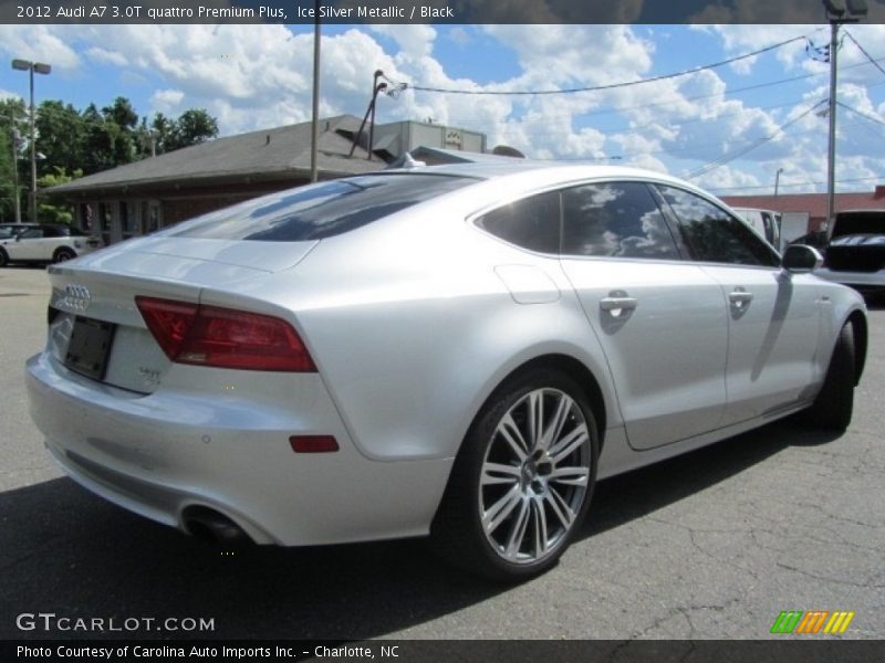 Ice Silver Metallic / Black 2012 Audi A7 3.0T quattro Premium Plus