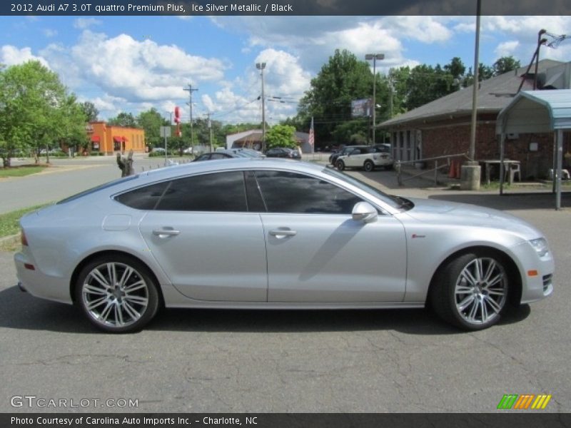 Ice Silver Metallic / Black 2012 Audi A7 3.0T quattro Premium Plus
