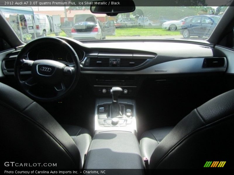 Ice Silver Metallic / Black 2012 Audi A7 3.0T quattro Premium Plus