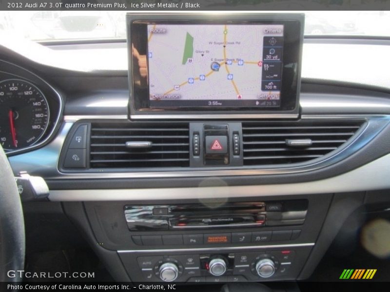 Ice Silver Metallic / Black 2012 Audi A7 3.0T quattro Premium Plus
