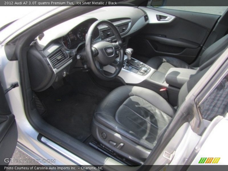 Ice Silver Metallic / Black 2012 Audi A7 3.0T quattro Premium Plus