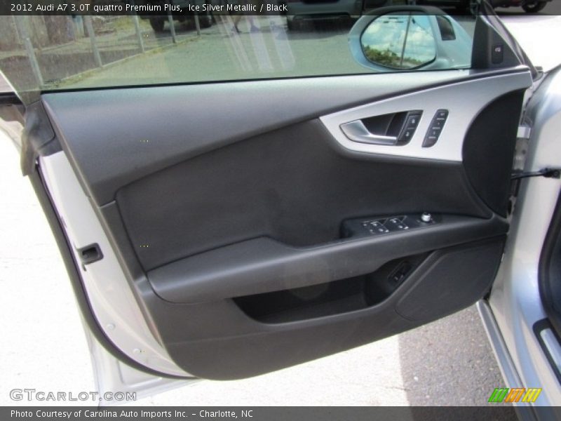 Ice Silver Metallic / Black 2012 Audi A7 3.0T quattro Premium Plus