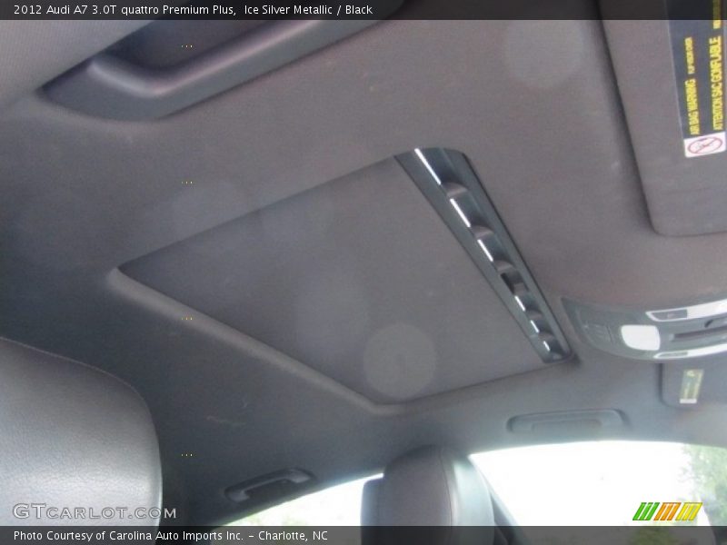 Ice Silver Metallic / Black 2012 Audi A7 3.0T quattro Premium Plus