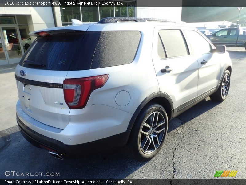Ingot Silver Metallic / Ebony Black 2016 Ford Explorer Sport 4WD