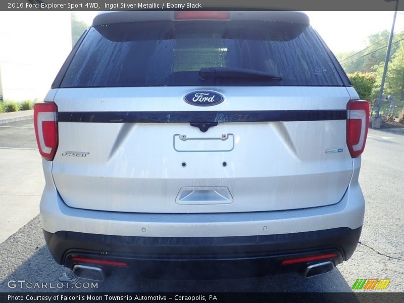 Ingot Silver Metallic / Ebony Black 2016 Ford Explorer Sport 4WD