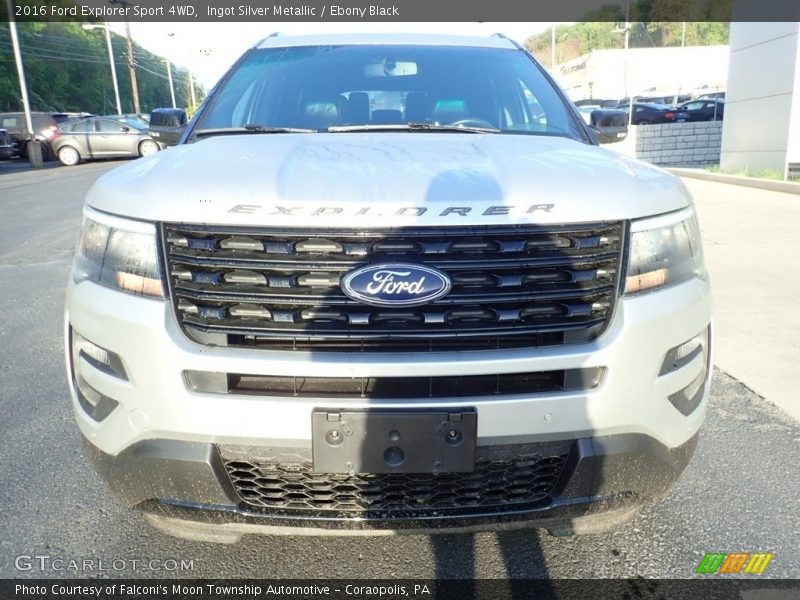 Ingot Silver Metallic / Ebony Black 2016 Ford Explorer Sport 4WD