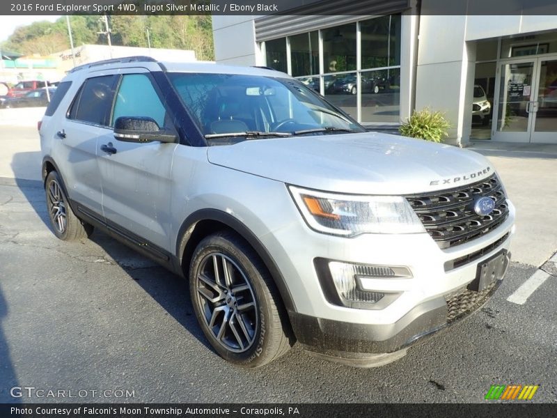 Ingot Silver Metallic / Ebony Black 2016 Ford Explorer Sport 4WD