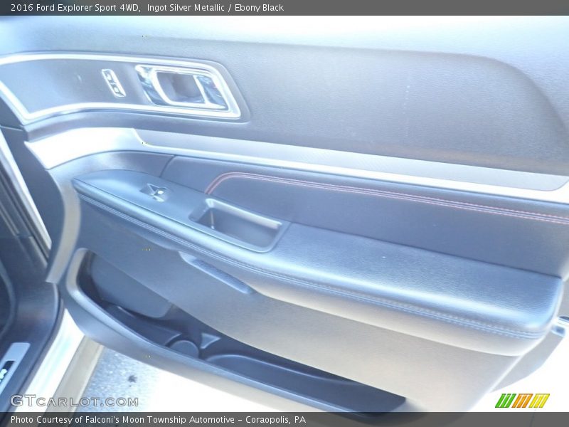 Ingot Silver Metallic / Ebony Black 2016 Ford Explorer Sport 4WD