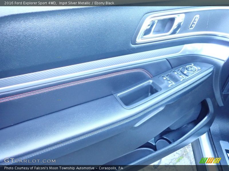 Ingot Silver Metallic / Ebony Black 2016 Ford Explorer Sport 4WD