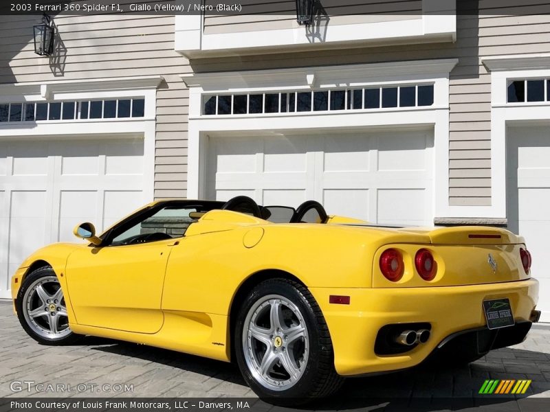 Giallo (Yellow) / Nero (Black) 2003 Ferrari 360 Spider F1