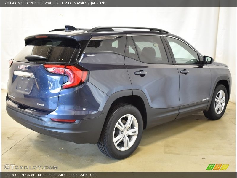 Blue Steel Metallic / Jet Black 2019 GMC Terrain SLE AWD