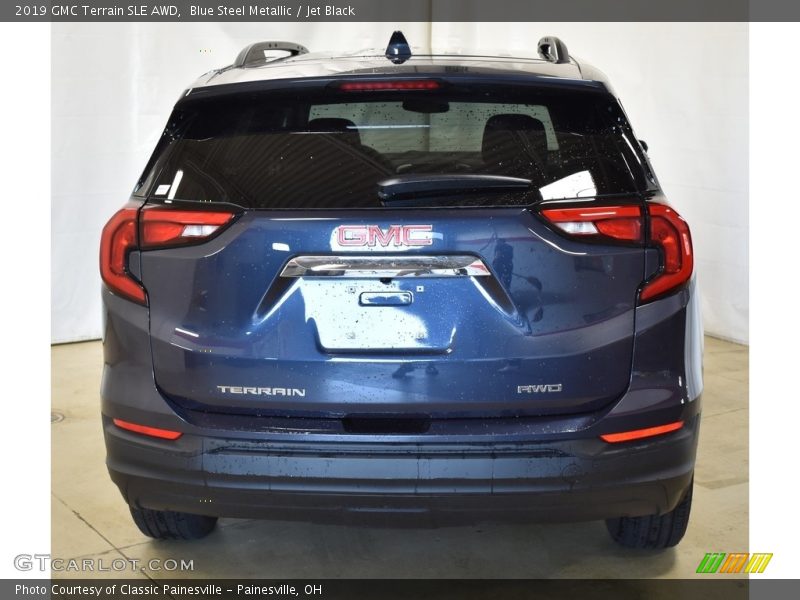 Blue Steel Metallic / Jet Black 2019 GMC Terrain SLE AWD