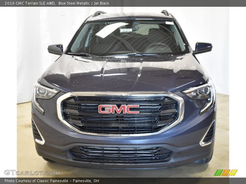 Blue Steel Metallic / Jet Black 2019 GMC Terrain SLE AWD