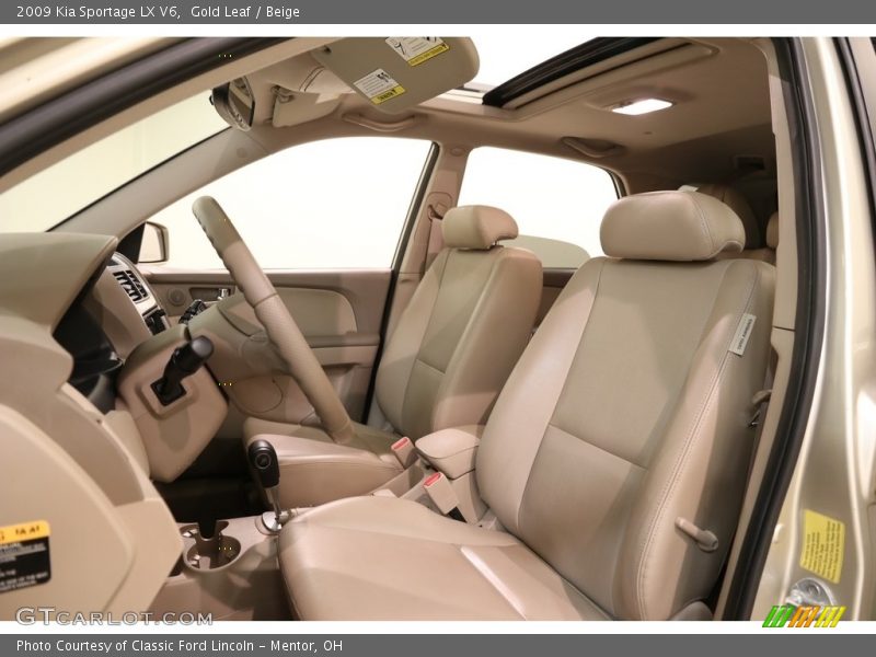 Gold Leaf / Beige 2009 Kia Sportage LX V6
