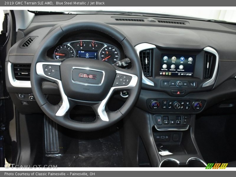 Blue Steel Metallic / Jet Black 2019 GMC Terrain SLE AWD