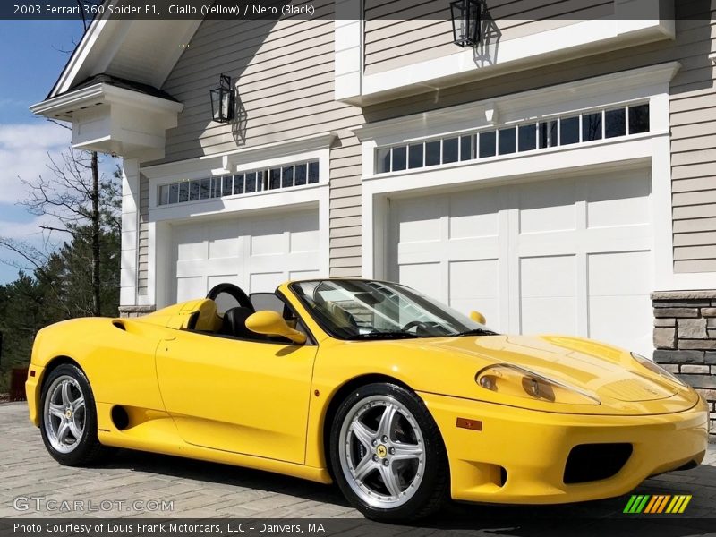 Giallo (Yellow) / Nero (Black) 2003 Ferrari 360 Spider F1