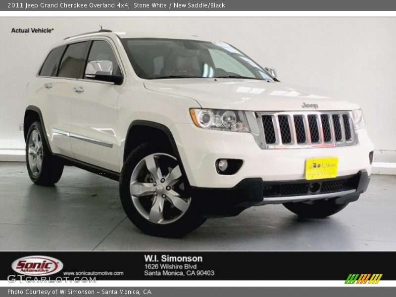 Stone White / New Saddle/Black 2011 Jeep Grand Cherokee Overland 4x4