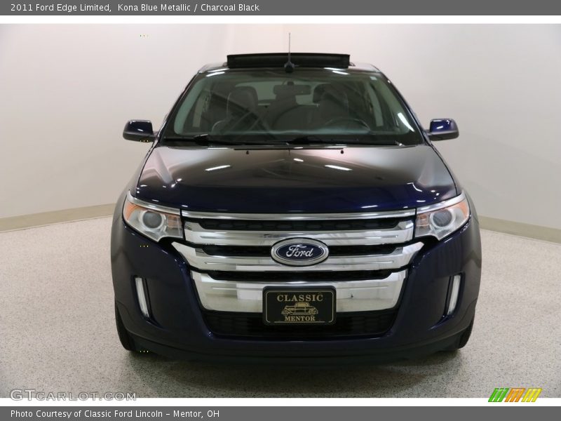 Kona Blue Metallic / Charcoal Black 2011 Ford Edge Limited