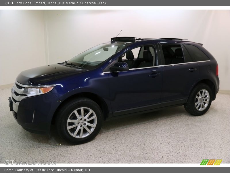 Kona Blue Metallic / Charcoal Black 2011 Ford Edge Limited