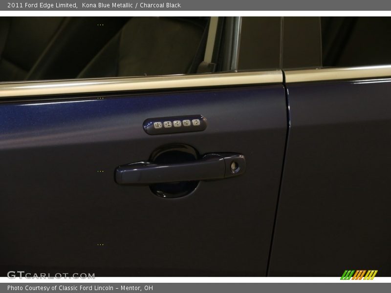 Kona Blue Metallic / Charcoal Black 2011 Ford Edge Limited