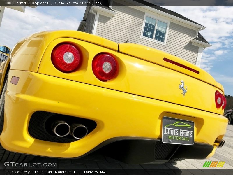 Giallo (Yellow) / Nero (Black) 2003 Ferrari 360 Spider F1