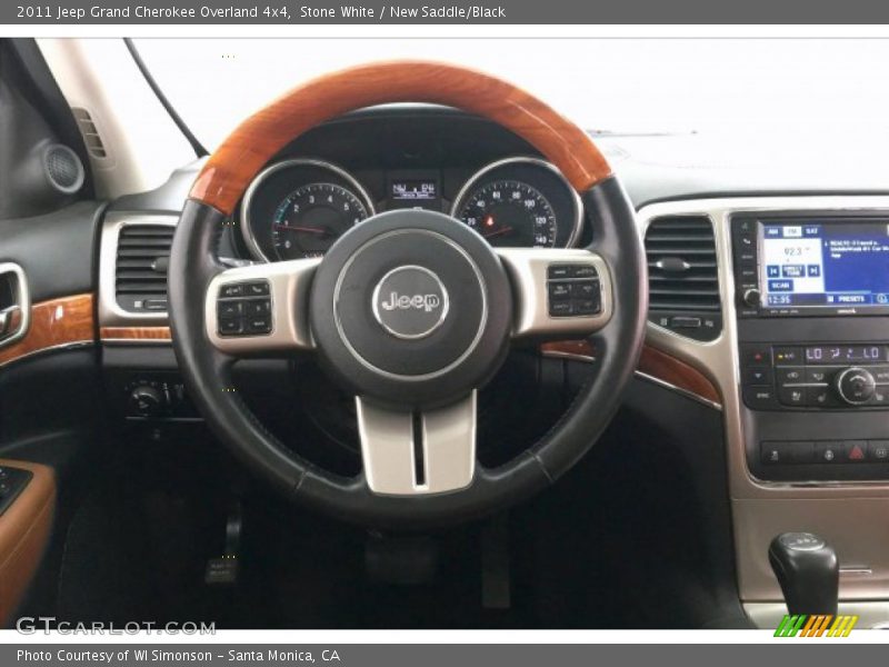 Stone White / New Saddle/Black 2011 Jeep Grand Cherokee Overland 4x4