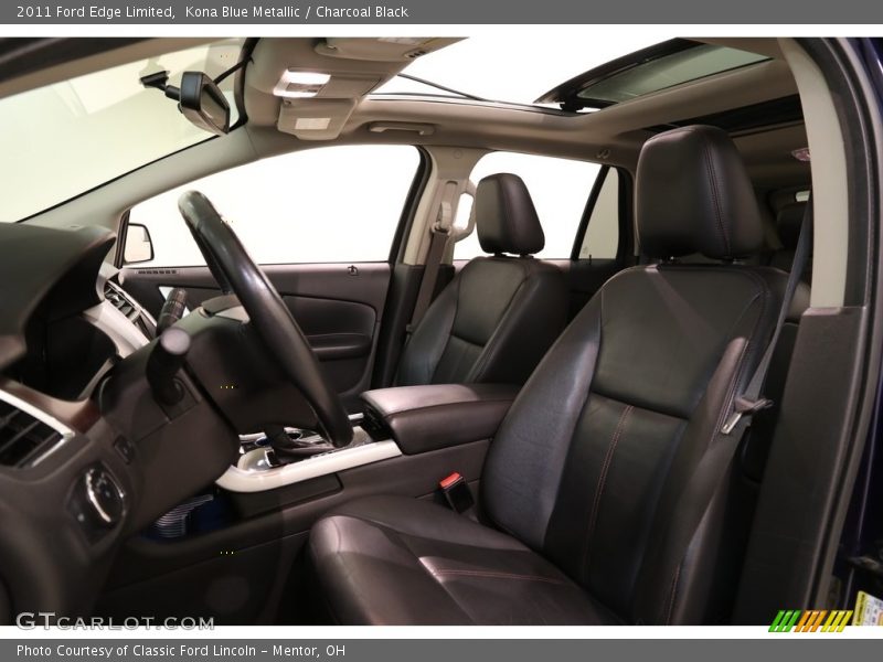 Kona Blue Metallic / Charcoal Black 2011 Ford Edge Limited