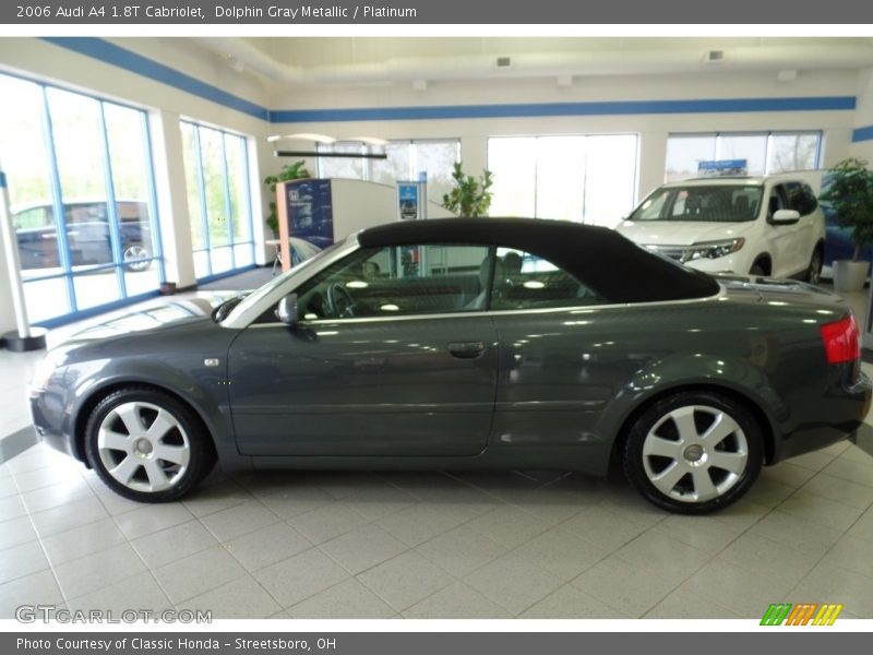 Dolphin Gray Metallic / Platinum 2006 Audi A4 1.8T Cabriolet