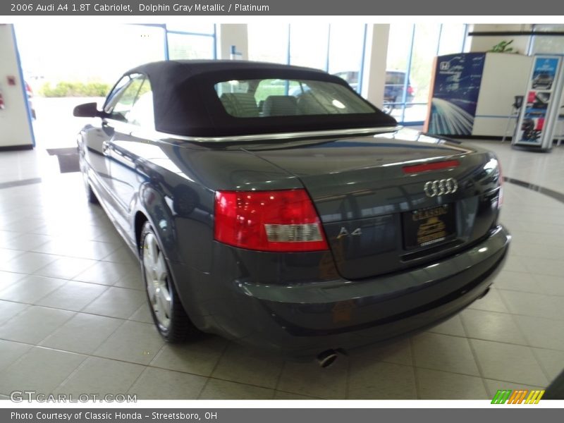 Dolphin Gray Metallic / Platinum 2006 Audi A4 1.8T Cabriolet