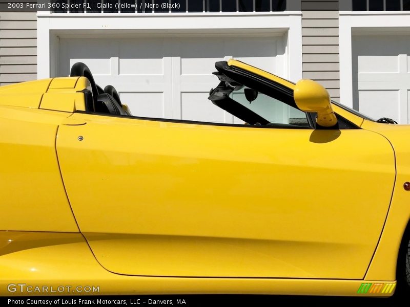 Giallo (Yellow) / Nero (Black) 2003 Ferrari 360 Spider F1