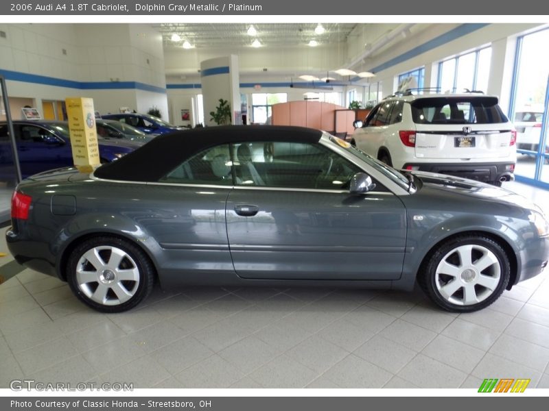 Dolphin Gray Metallic / Platinum 2006 Audi A4 1.8T Cabriolet