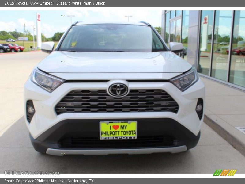Blizzard White Pearl / Black 2019 Toyota RAV4 Limited