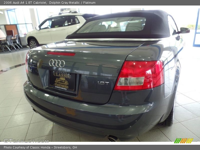 Dolphin Gray Metallic / Platinum 2006 Audi A4 1.8T Cabriolet