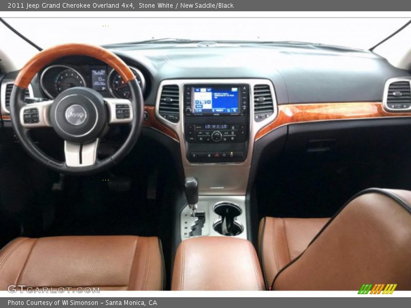Stone White / New Saddle/Black 2011 Jeep Grand Cherokee Overland 4x4