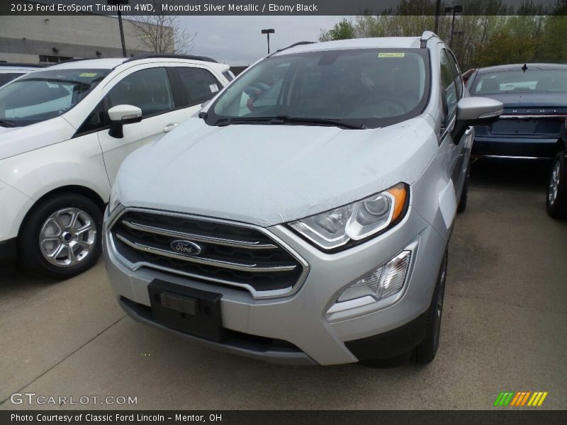 Moondust Silver Metallic / Ebony Black 2019 Ford EcoSport Titanium 4WD