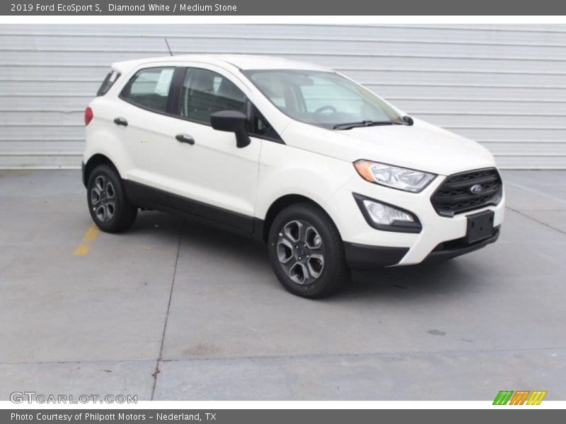 Diamond White / Medium Stone 2019 Ford EcoSport S