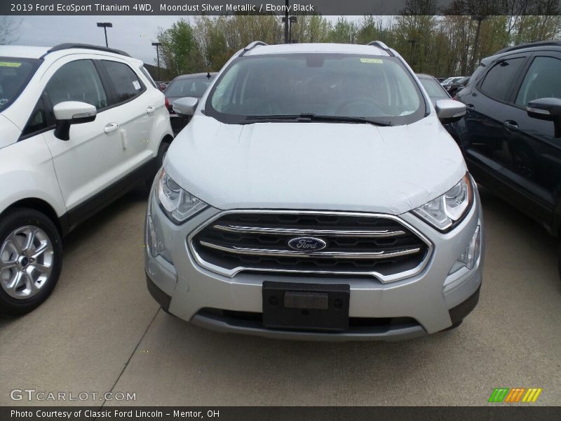 Moondust Silver Metallic / Ebony Black 2019 Ford EcoSport Titanium 4WD