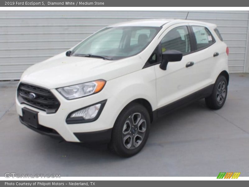 Diamond White / Medium Stone 2019 Ford EcoSport S