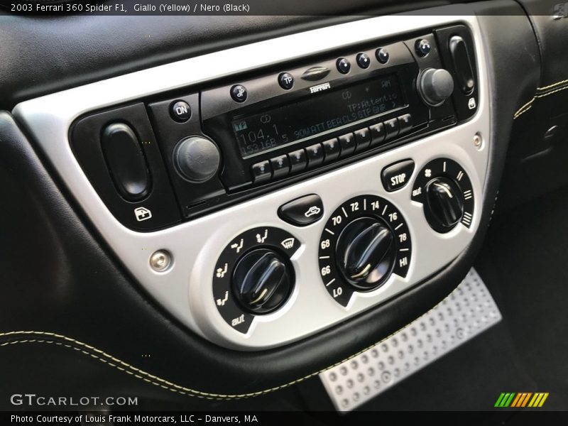 Controls of 2003 360 Spider F1