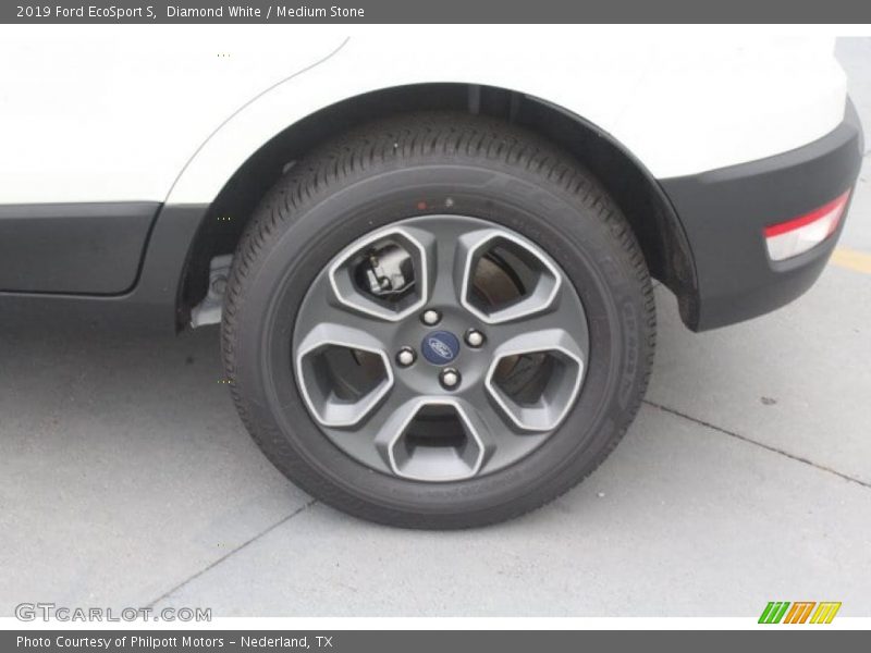 Diamond White / Medium Stone 2019 Ford EcoSport S