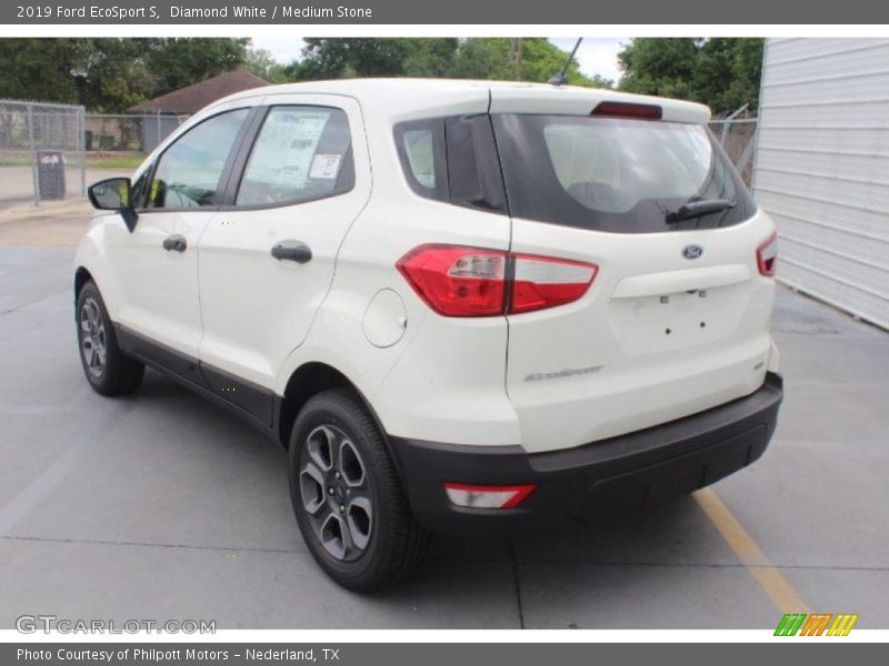 Diamond White / Medium Stone 2019 Ford EcoSport S