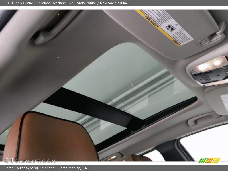 Stone White / New Saddle/Black 2011 Jeep Grand Cherokee Overland 4x4