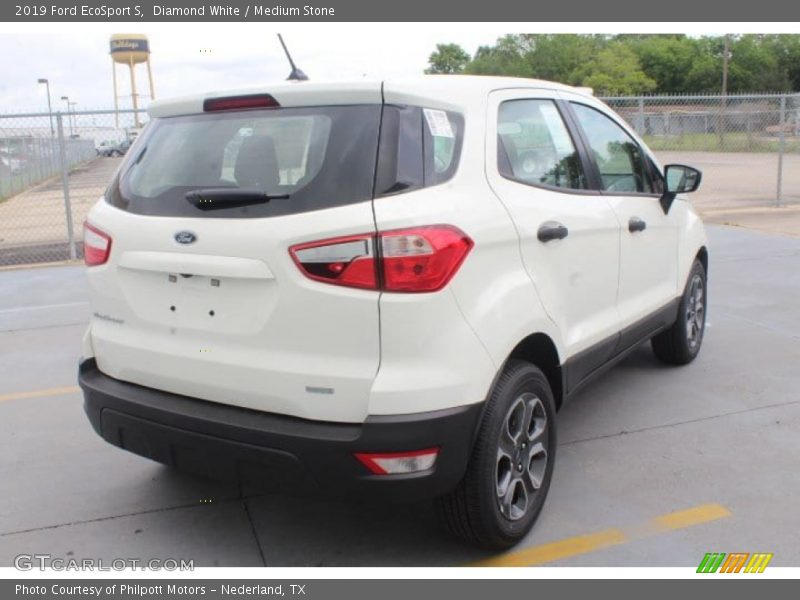 Diamond White / Medium Stone 2019 Ford EcoSport S