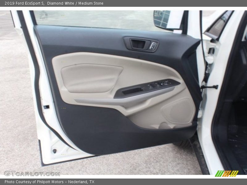 Diamond White / Medium Stone 2019 Ford EcoSport S
