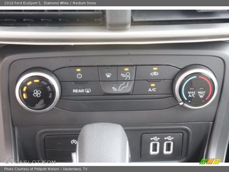 Diamond White / Medium Stone 2019 Ford EcoSport S
