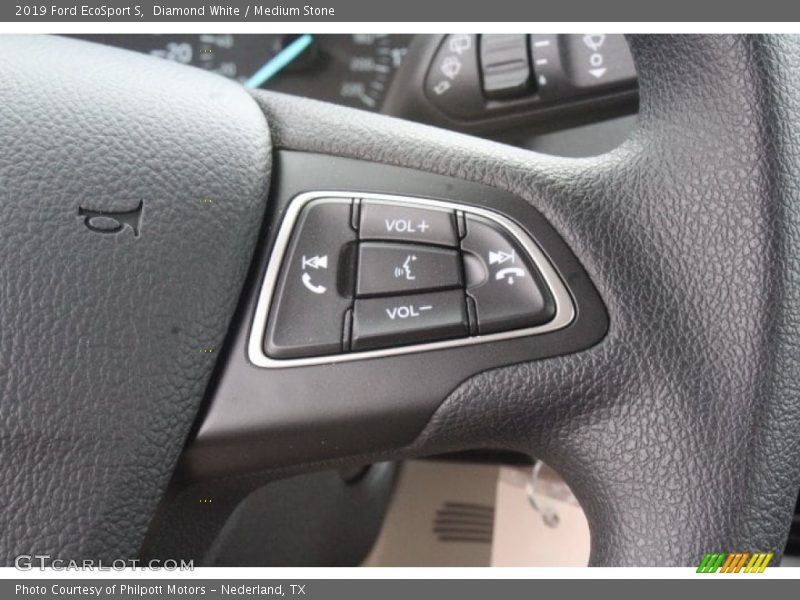 Diamond White / Medium Stone 2019 Ford EcoSport S