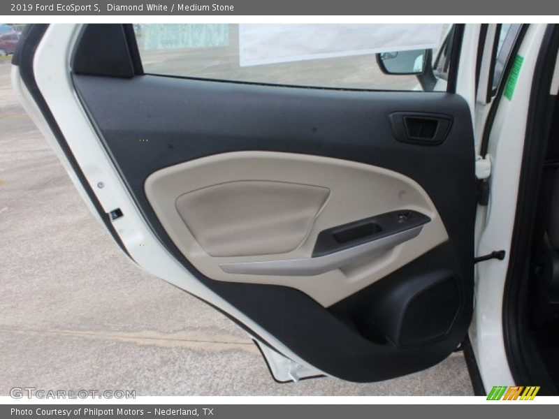 Diamond White / Medium Stone 2019 Ford EcoSport S