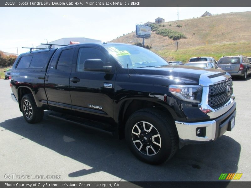 Midnight Black Metallic / Black 2018 Toyota Tundra SR5 Double Cab 4x4