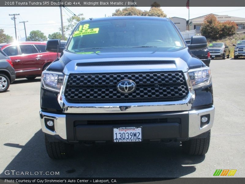 Midnight Black Metallic / Black 2018 Toyota Tundra SR5 Double Cab 4x4